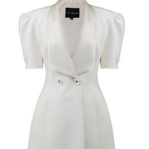 Nana Jacqueline White Blazer Dress